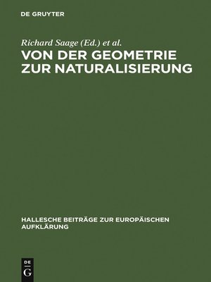 cover image of Von der Geometrie zur Naturalisierung